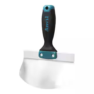 6.5 in. x 4 in. Stainless Steel Drywall Trowel with Soft Grip Handle, Bucket Scoop | The Home Depot