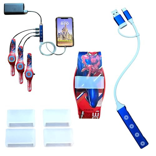 Kaizen Kreations MultiCharger for MagicBand+, MagicBand + & Magic Band Compatible with FuelRod and Other External Battery. Disney World Accessories for Trip to Disneyland or Cruise (USB-A, 1-Pack) | Amazon (US)