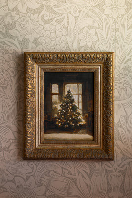 Quiet Christmas Framed Art, 10x12 | Cottage and Key