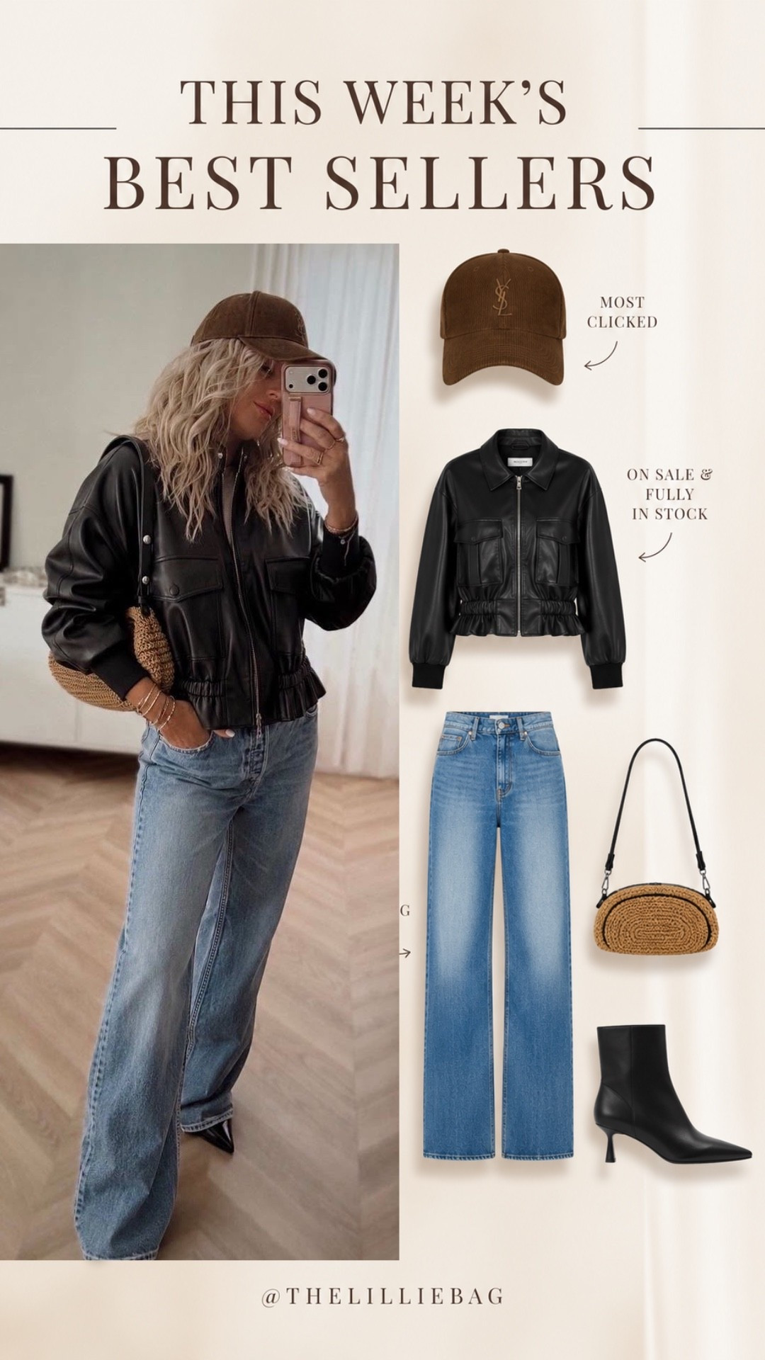 Best selling ootd! Fall style- these jeans are trending BIG! Size up for baggier fit! TTS for more fitted look. More washes too! Love them! Jacket & boots are on sale too! ✨💯

Fall style. Jeans. Denim. Sale. Leather. Baggy jeans. Boots

#LTKSeasonal #LTKSaleAlert #LTKootd