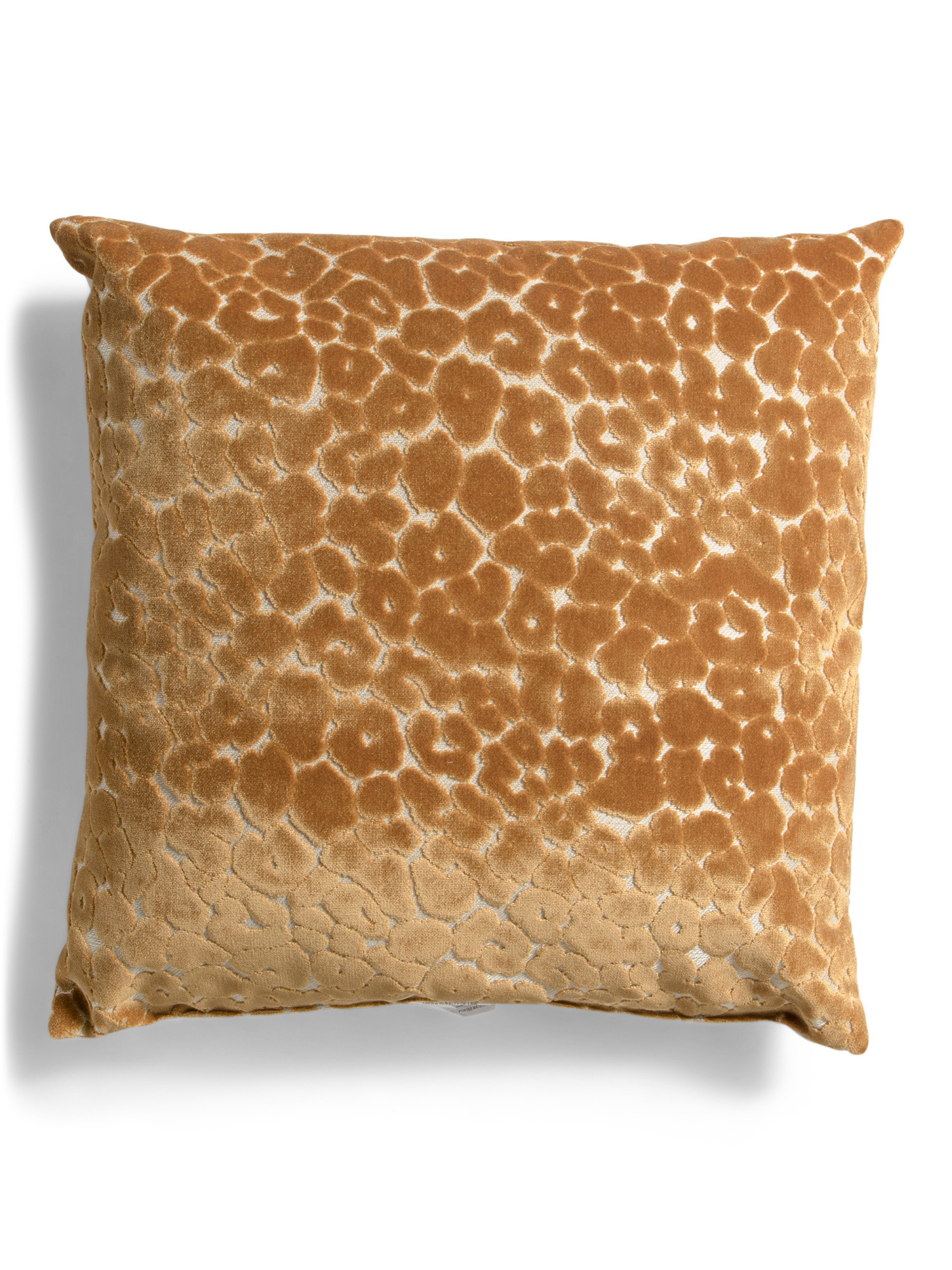 Made In Usa 22x22 Chava Cut Velvet Leopard Print Feather Fill Pillow | Home | Marshalls | Marshalls