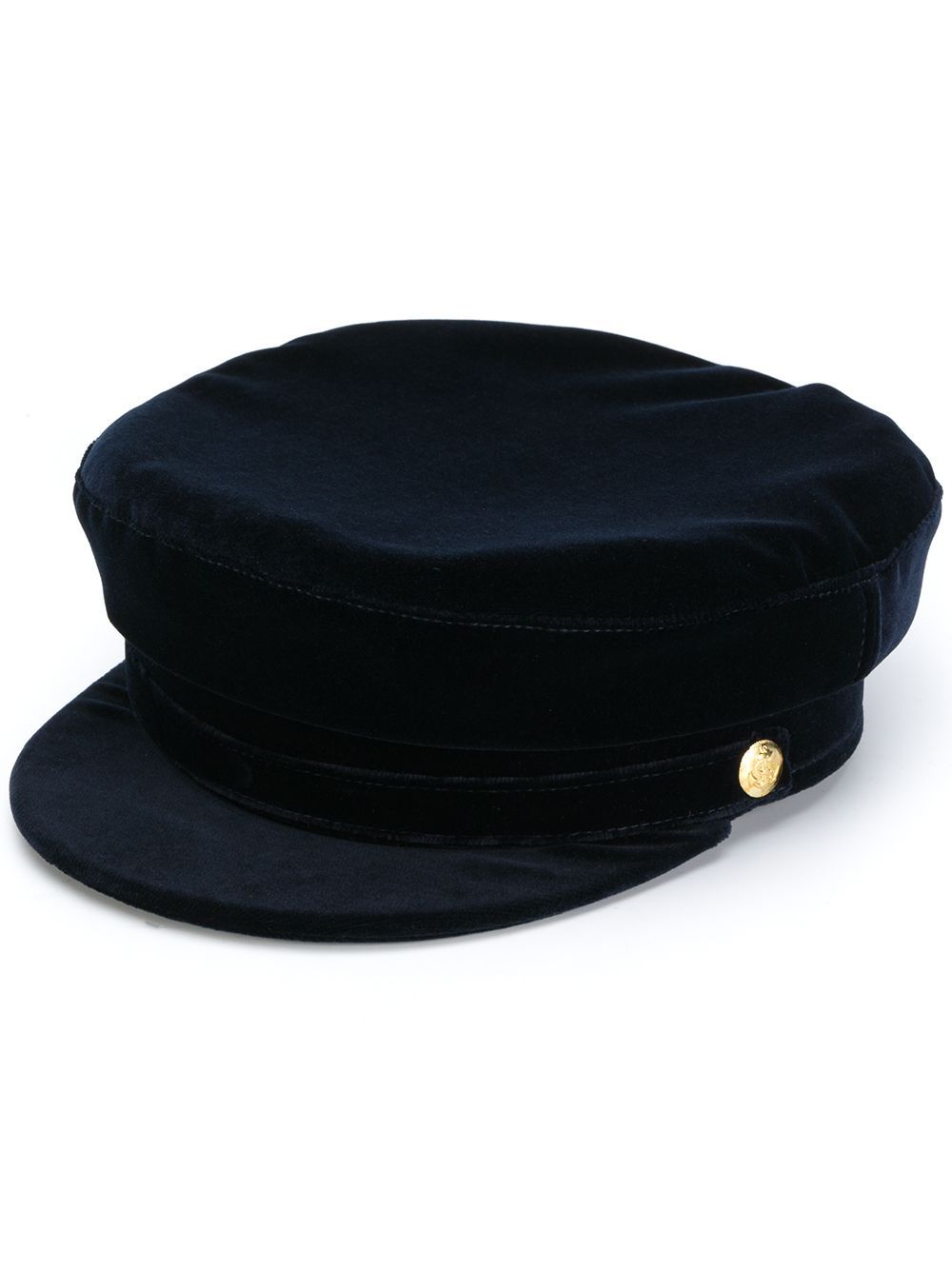 Manokhi velvet baker boy hat - Blue | FarFetch Global