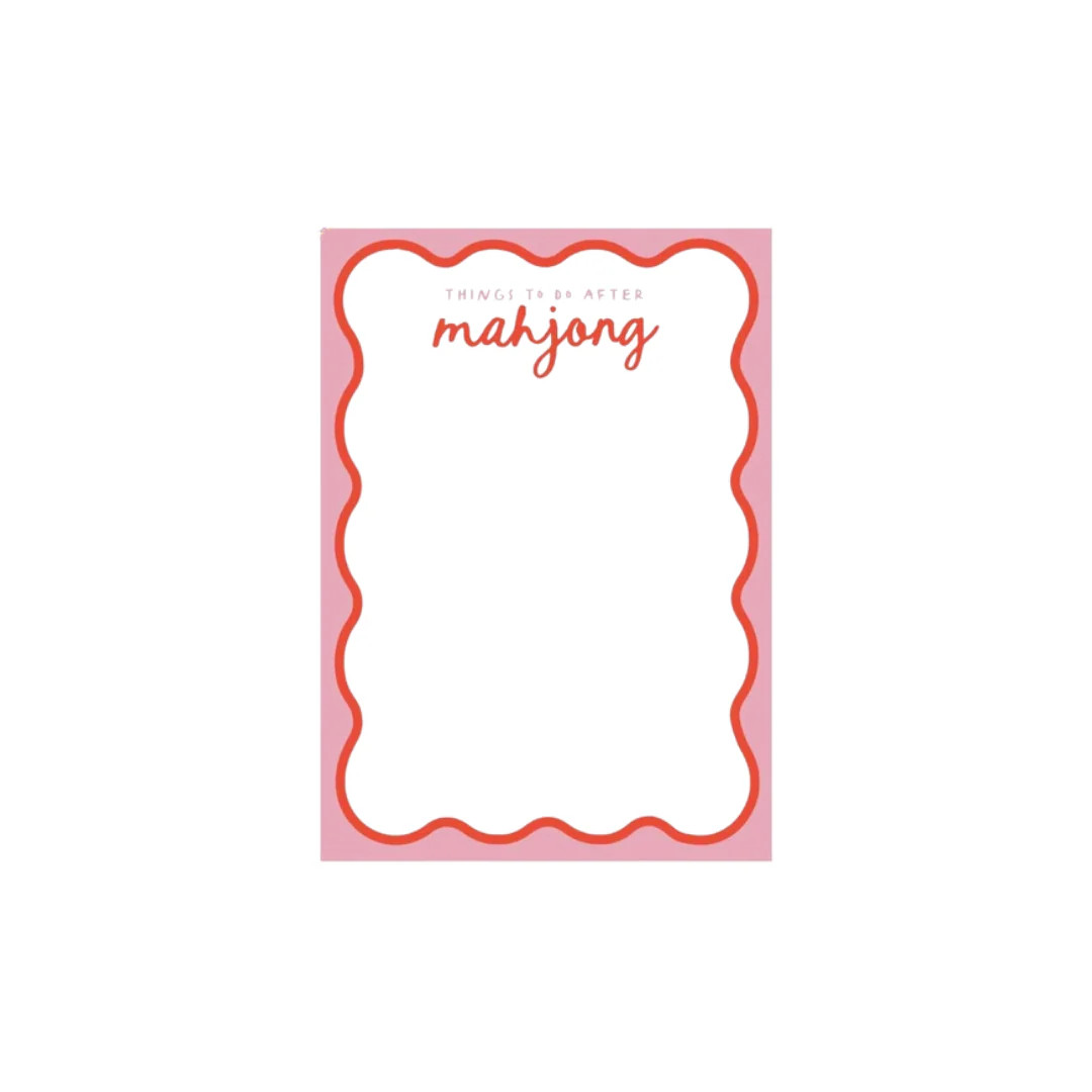 'Things to Do' Mahjong Notepad | Pink Antlers