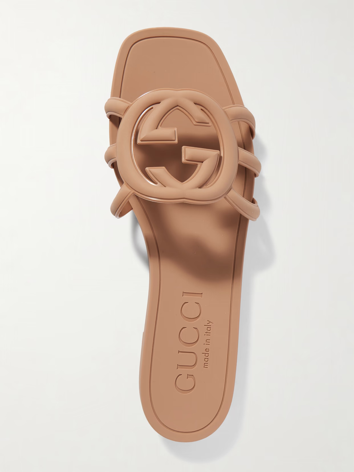 Gucci - Rubber Slides - Brown | NET-A-PORTER (US)