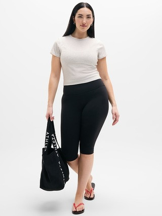 Signature Rib Crop Tee | Athleta