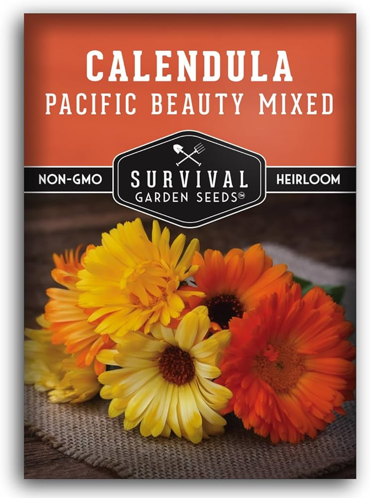 Calendula Pacific Beauty (Mixed) Seed for Planting - 1 Packet with Instructions to Plant and Grow... | Amazon (US)