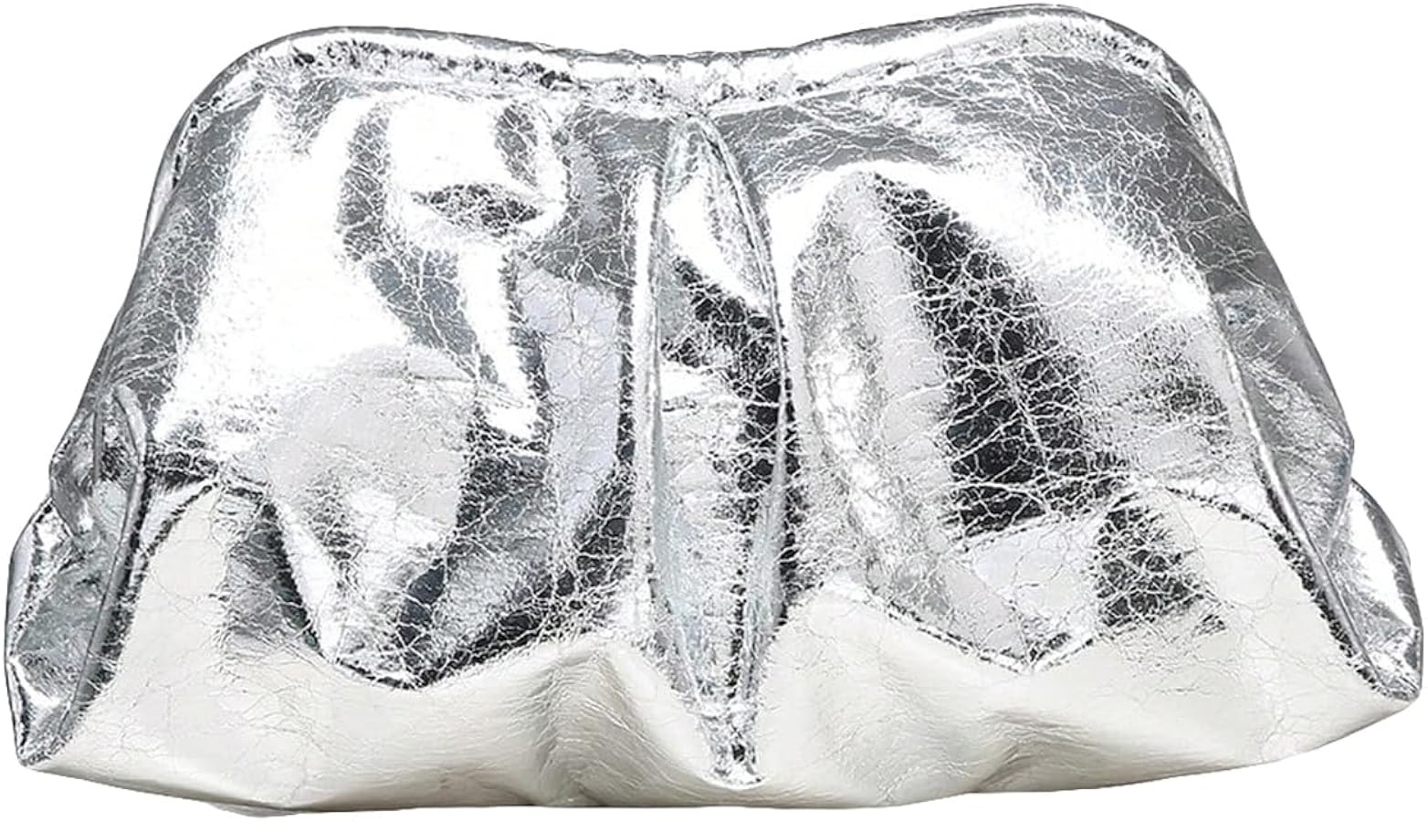 Verdusa Women's PU Leather Clutch Handbags Ruched Bag Purse | Amazon (US)