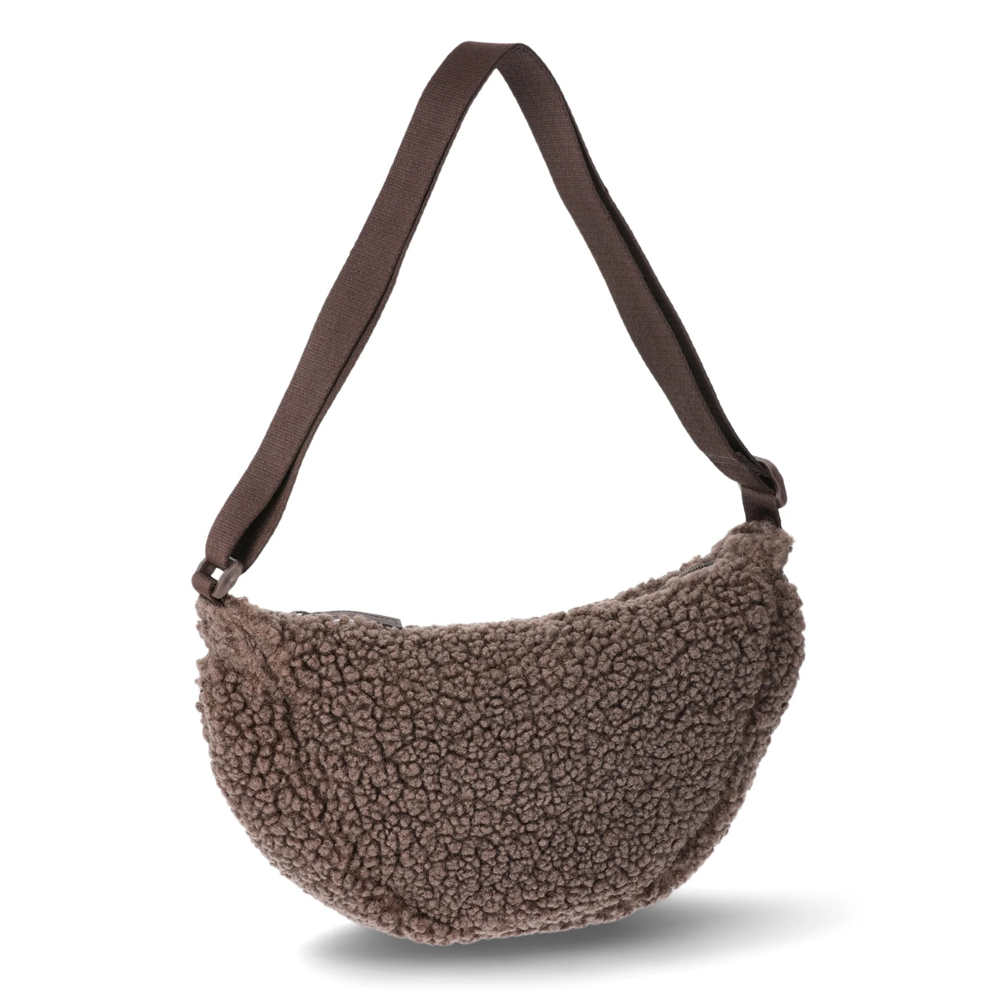 No Boundaries Women's Hands Free Hobo Bag Dark Brown - Walmart.com | Walmart (US)