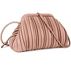 GLITZALL Clutch Purse and Dumpling Bag for Women,Designer Cloud Handbag and Ruched Bag with Detac... | Amazon (US)