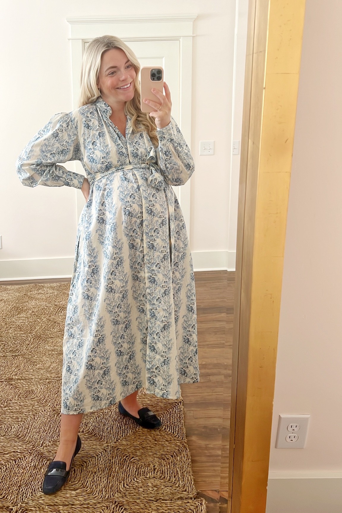 Luncheon Bound 🤍 love this non-maternity dress w. a bump! I’m in a 00 for reference {my usual non-pregnancy size in this brand}. This brand makes several styles that are super bump friendly. Not to mention, love supporting female-owned small businesses. 

#LTKbump