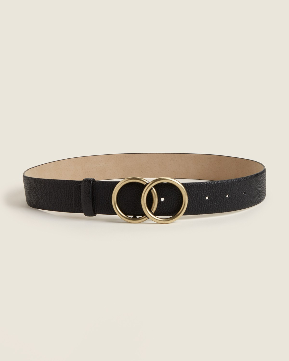 Steve Madden Black Double Ring Buckle Belt | Century 21 Department Stores
