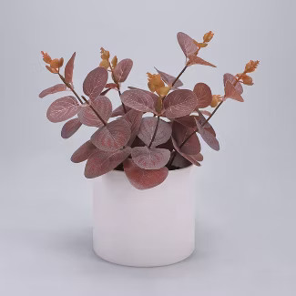 Mini Artificial Eucalyptus Arrangement Purple - Threshold™ | Target