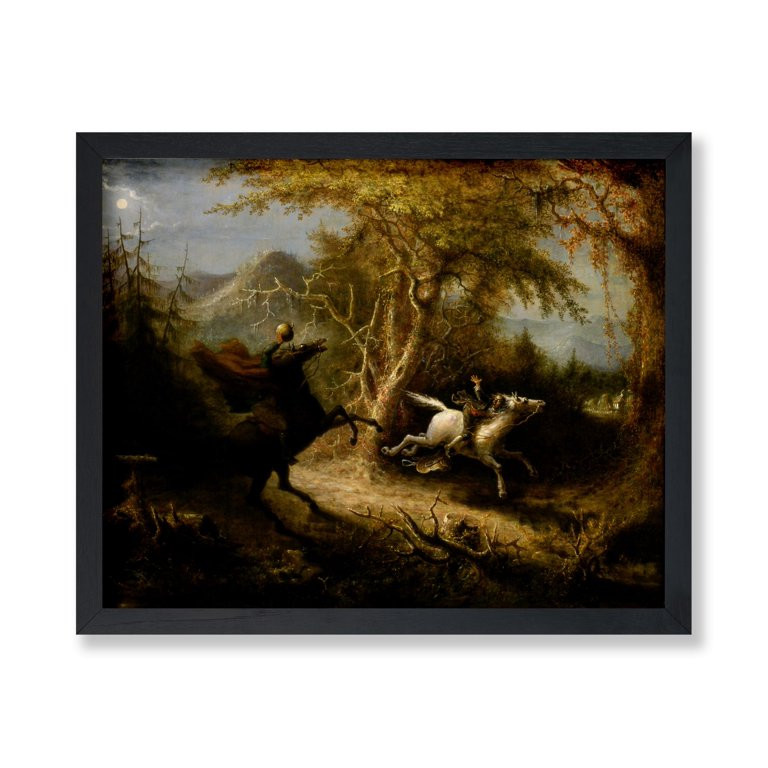 Poster Master The Headless Horseman Pursuing Ichabod Crane Poster - Legend of Sleepy Hollow Print... | Walmart (US)