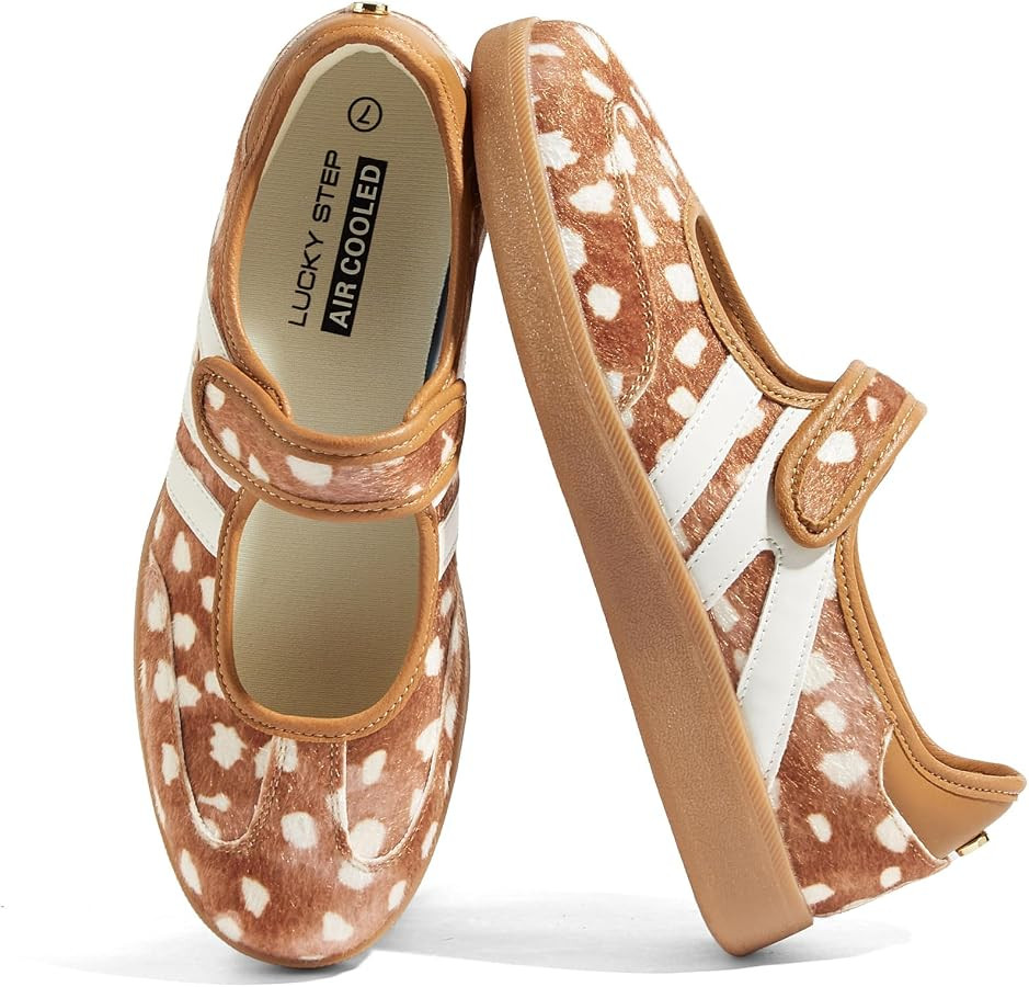 LUCKY STEP Women Gum Thin Sole Fashion Sneakers | Amazon (US)
