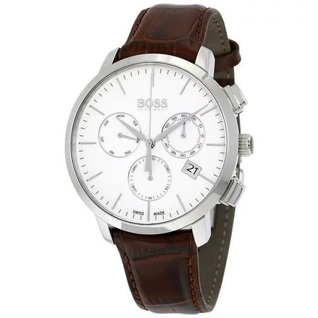 Chronograph Steel Mens Watch White Dial Date Day-of-Week 1513263 | Walmart (US)