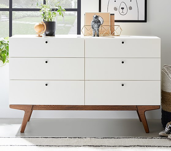west elm x pbk Modern 6-Drawer Dresser | Pottery Barn Kids
