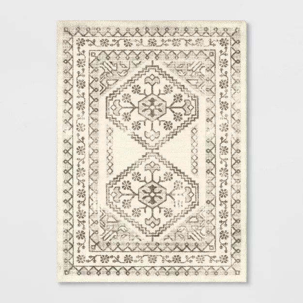 Distressed Persian Accent Rug Cream - Threshold™ | Target