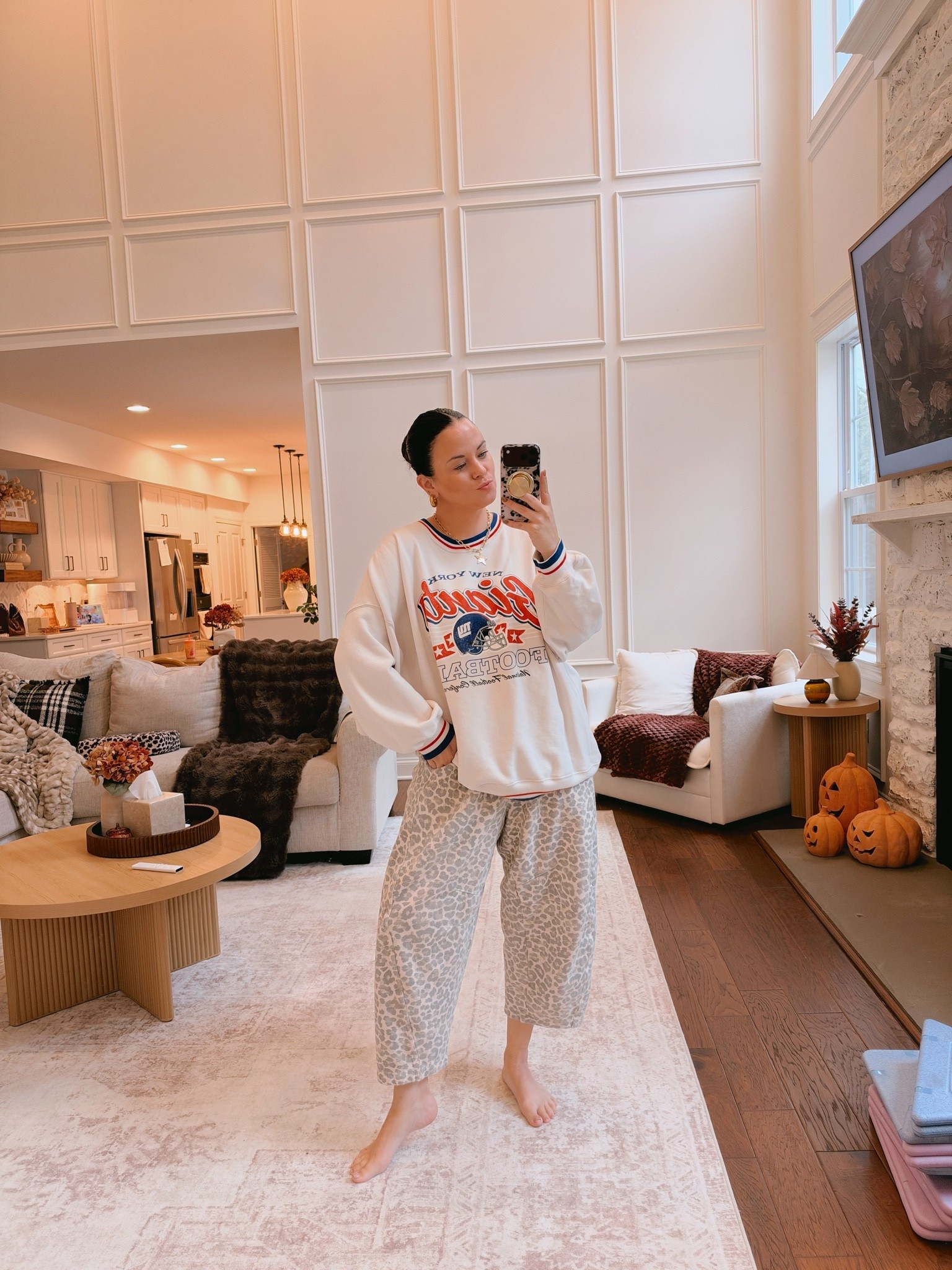 Code AFLTK on the pullover!! Wearing an XL in the sweatshirt and a large in the pants