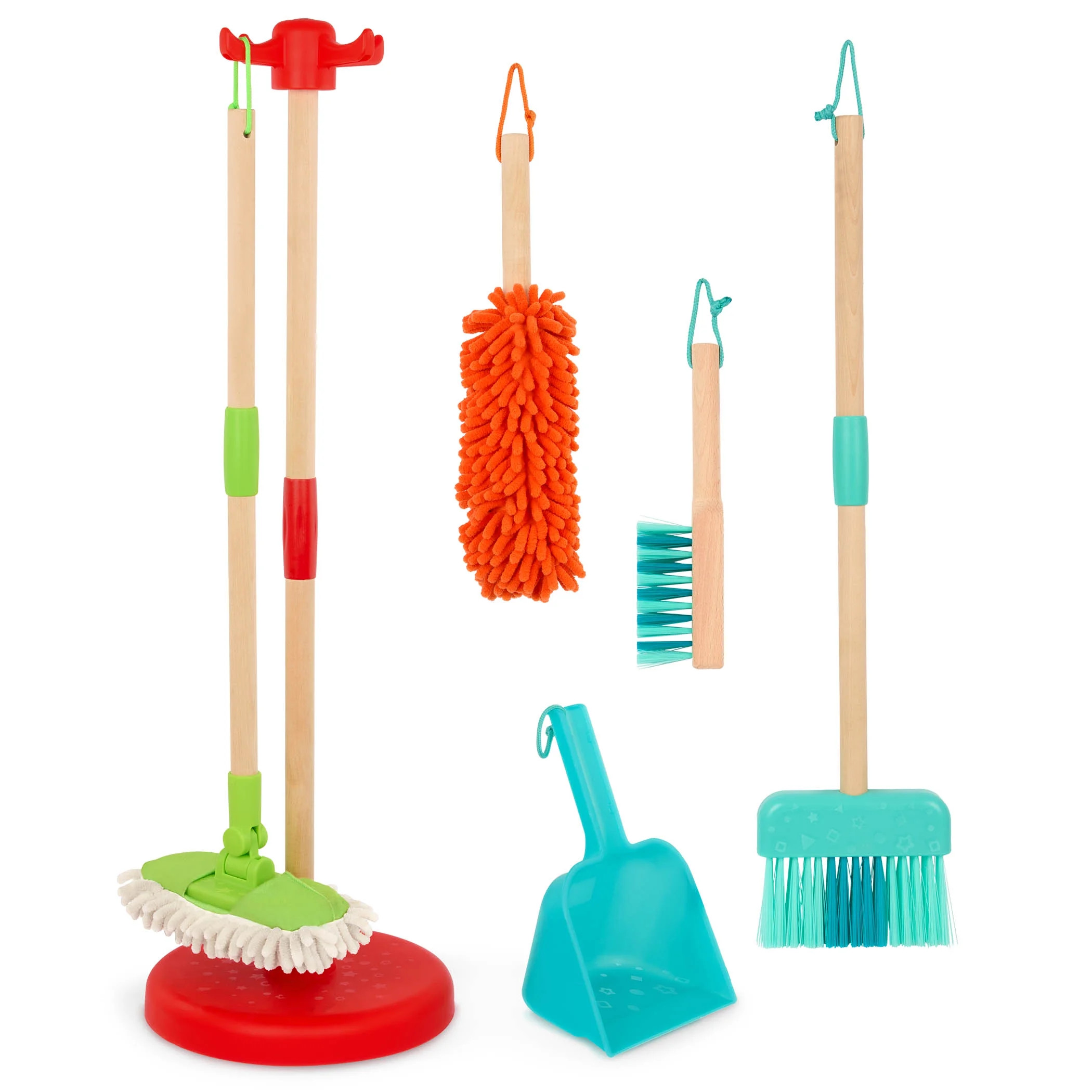 Battat Sweep & Clean Plastic Playset with Broom Brush Duster Sweeper, Toddler and Preschool Toys | Walmart (US)
