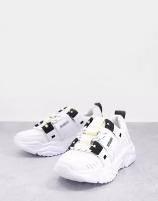 Topshop Cleo tech chunky sneakers in monochrome | ASOS (Global)