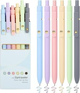 FIOVER Colored Pens, 6 Pack Colorful Gel Pens, Medium Point 0.7mm, Smooth Writing Journaling Supp... | Amazon (US)