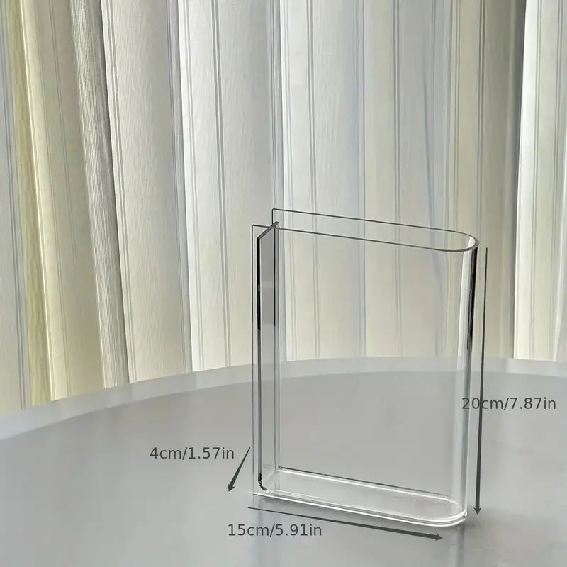 1pc Clear Acrylic Book Vase for Elegant Flower Arrangements - Perfect for Bedroom, Living Room, a... | Temu Affiliate Program