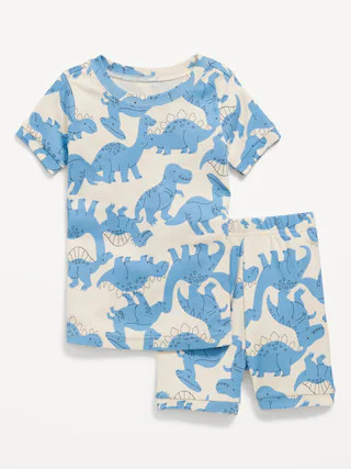 Unisex Snug-Fit Printed Pajama Shorts Set for Toddler & Baby | Old Navy (US)