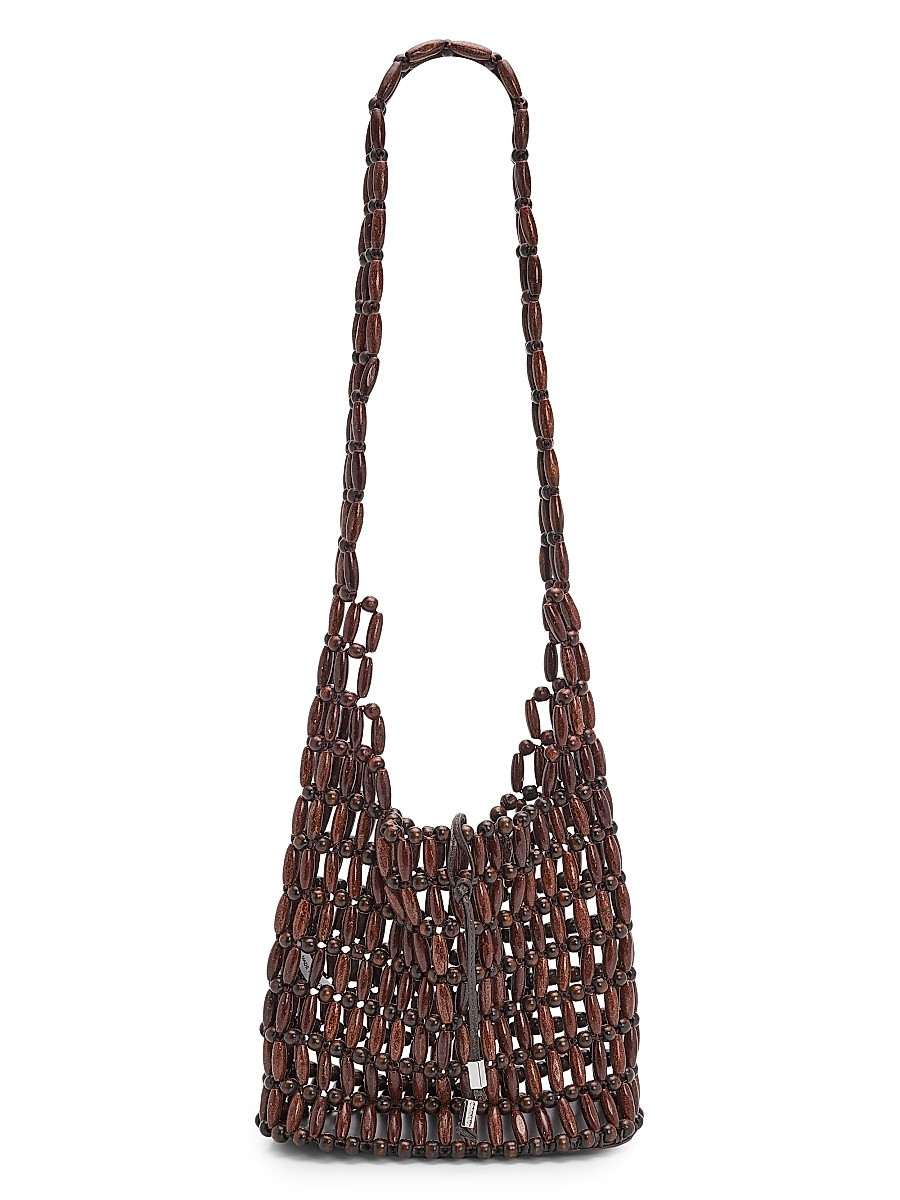 Women's Coronado Wooden-Bead Tote Bag - Wood Beads | Saks Fifth Avenue
