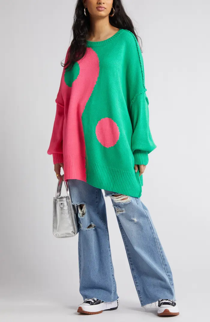 Dressed in Lala Yin & Yang Oversize Sweater | Nordstrom | Nordstrom