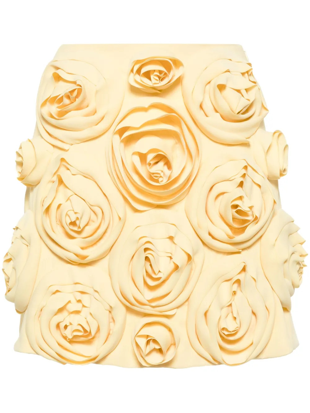 Viktor & Rolf rose-appliqué Miniskirt | Yellow | FARFETCH | Farfetch Global