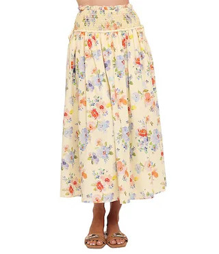 Petal & Pup Saskia Floral Print High-Rise A-Line Coordinating Maxi Skirt | Dillard's | Dillard's