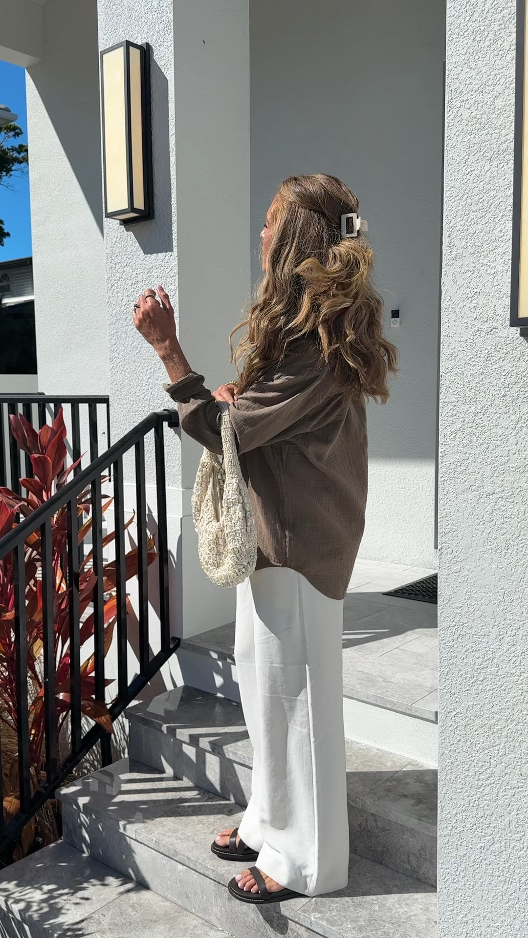 Wore this tonight to dinner while on vacation. Sizing below:
Pants: size medium long. Made of a material that’s almost impossible to wrinkle. I have yet to iron this pair. Not see through. I have in multiple colors. Linked similar as well. This is shade light birch

Top: size medium

@Aritzia  
 Lodge pant, Aritzia lodge pant, drawstring pants, bump friendly, tall girl friendly, tall sizes, beach vacation outfit

#LTKTravel #LTKootd #LTKTall