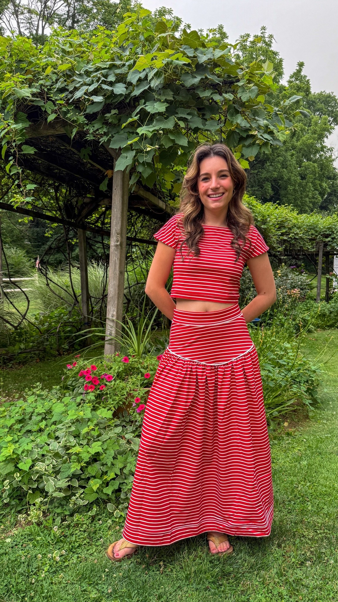 This Smith & Quinn two piece is my new faveee. Anti-wrinkle, machine washable and absolutely adorable✨ Wearing XS in the top and bottom! I am 5 foot 3. 

Cute summer clothes / blue dress / maxi dress / summer outfit inspiration / blue striped dress / summer staples / coastal grandmother / classic style / white heels / coastal granddaughter / red stripe skirt / red stripe top / red stripes / memorial day outfit

#LTKootd #LTKdayinmylife #LTKPetite