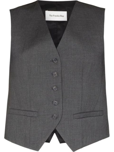 Gelso button-front waistcoat | Farfetch Global