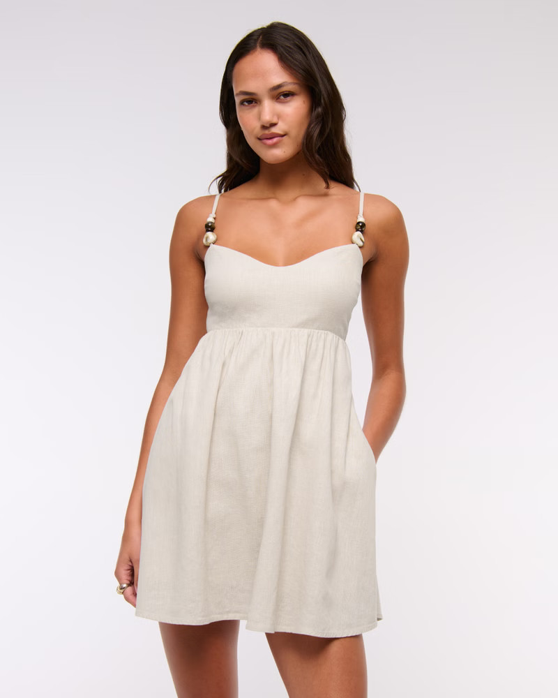 Beaded Sweetheart Babydoll Skort | Abercrombie & Fitch (US)