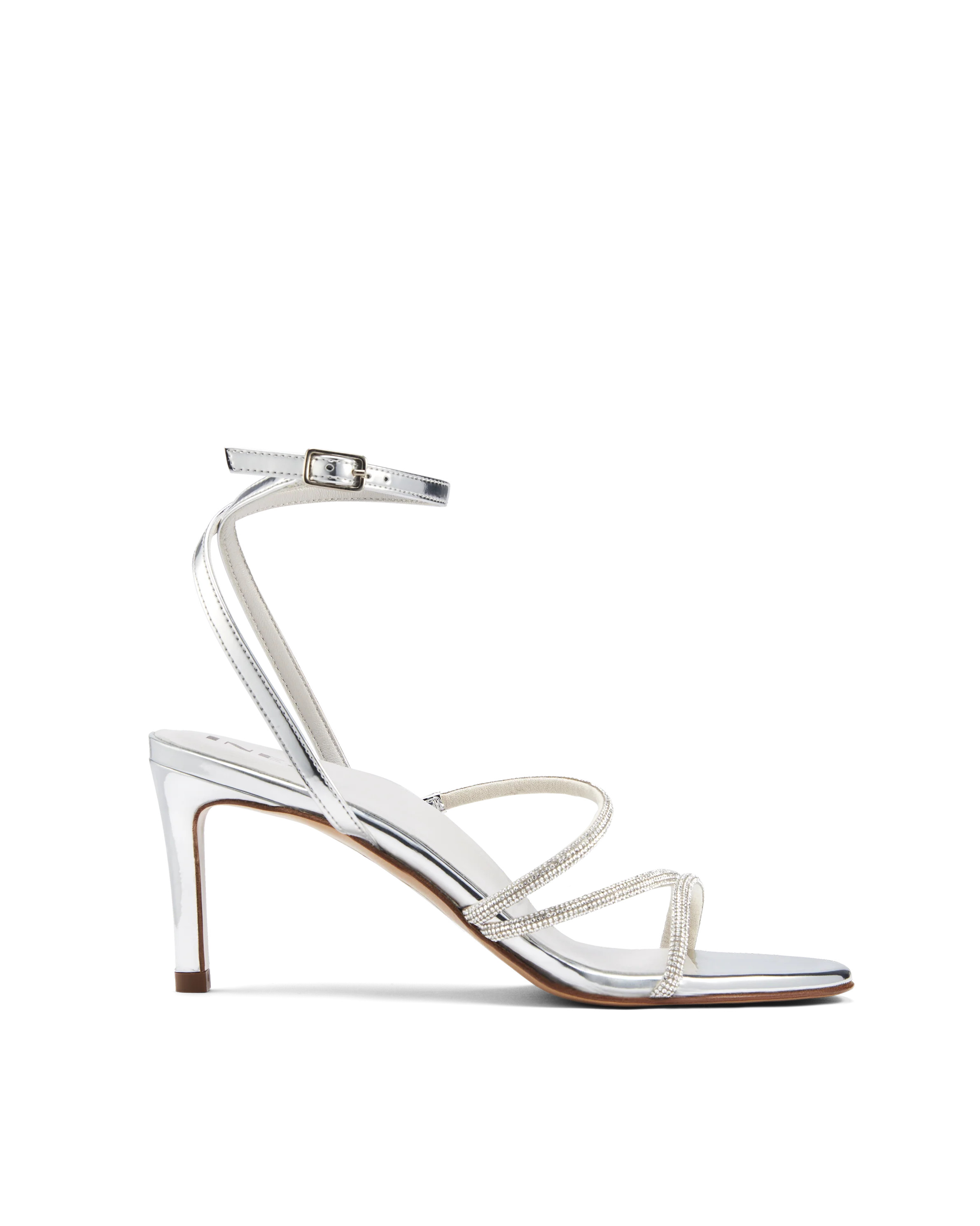 INEZ: Sofia: Silver Metallic with Crystals | Inez 