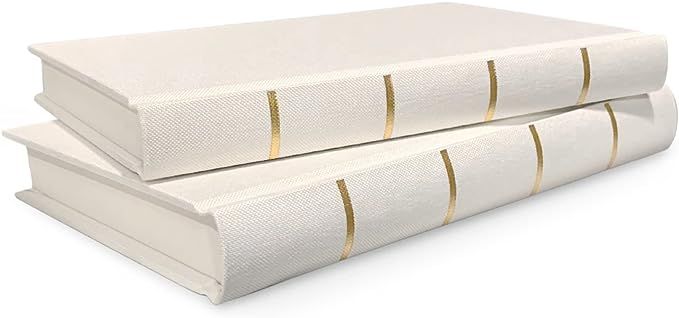 Home Decor Books Coffee Table Decor Bookshelf Decor Linen Hardcover Decor Books Mantle Decor (Cre... | Amazon (US)