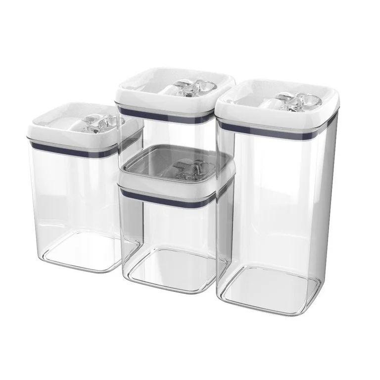 Better Homes & Gardens 4 pack Flip-Tite Square Food Storage Container Set | Walmart (US)