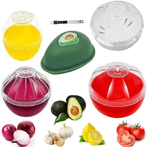 Onion Garlic Lemon Avocado Storage Keeper Holder for Fridge, Yamesu BPA Free Tomato Vegetable Sha... | Amazon (US)