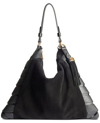 Jette Large Zippered Hobo Bag | Macy's