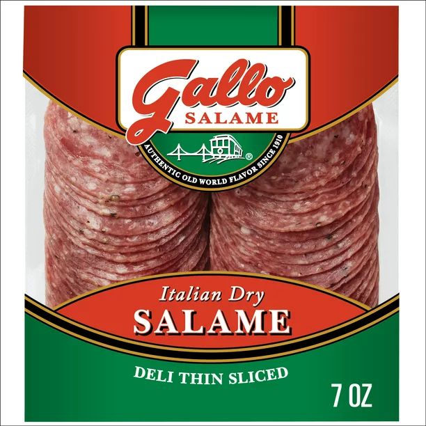 Gallo Salame Deli Thin Sliced Italian Dry Salami Lunch Meat, 7 oz - Walmart.com | Walmart (US)