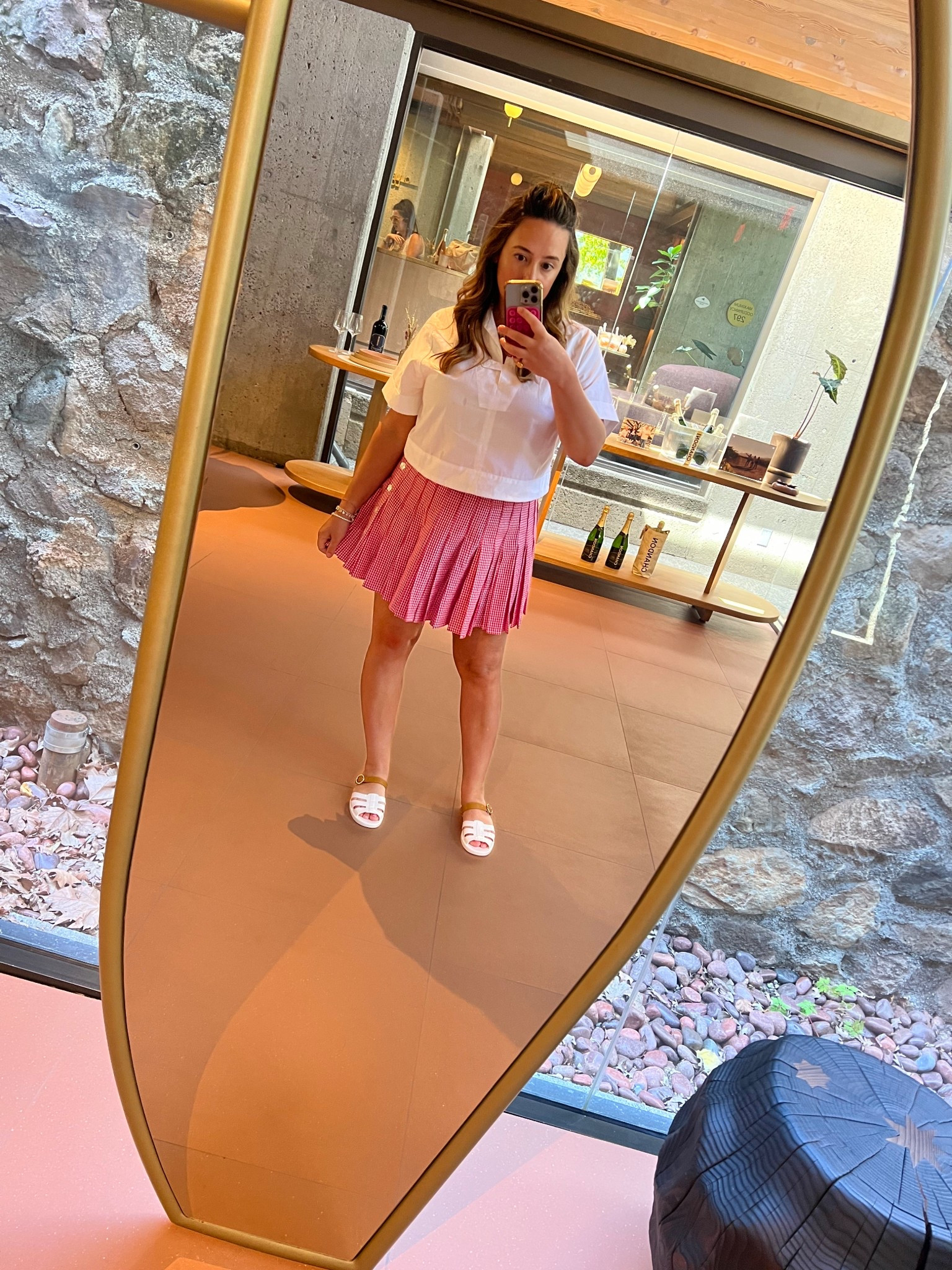 A preppy gingham outfit for wine at Chandon 

#LTKTravel