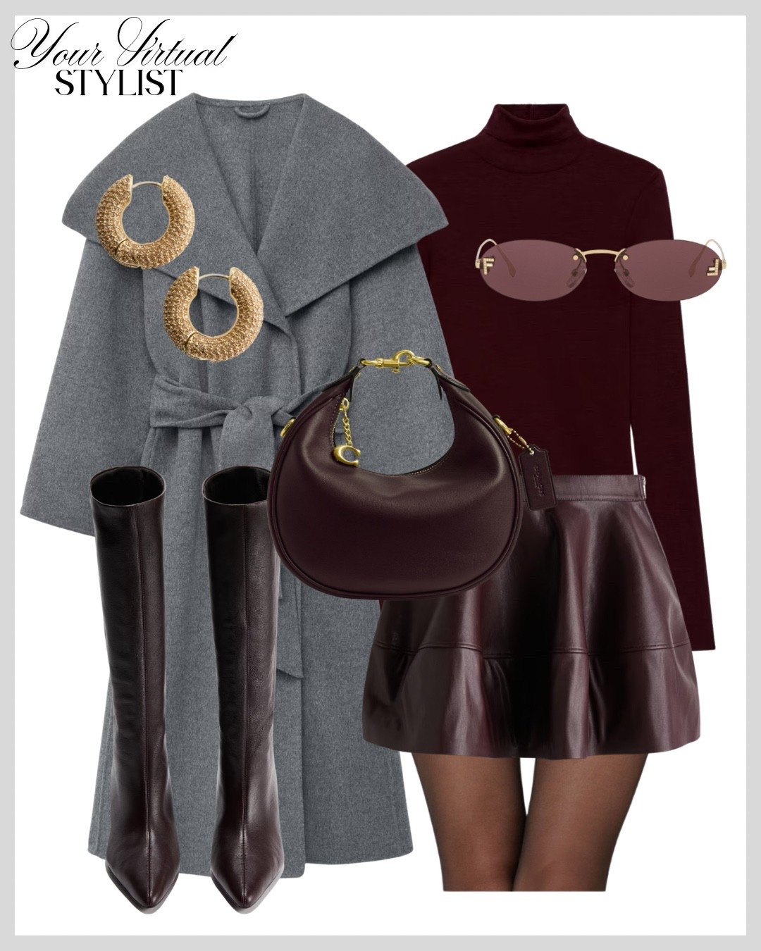 Grey and Burgundy inspired look🍇🩶✨

#LTKwinter #LTKshoes #LTKbag