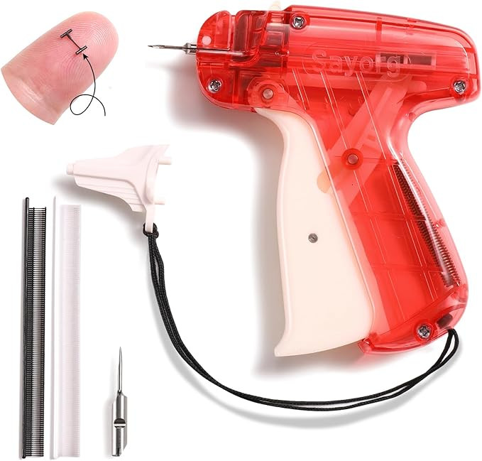 Quick clothing fixator, micro needle clothing sewing gun, mini clothing embroidery gun quick sewi... | Amazon (US)