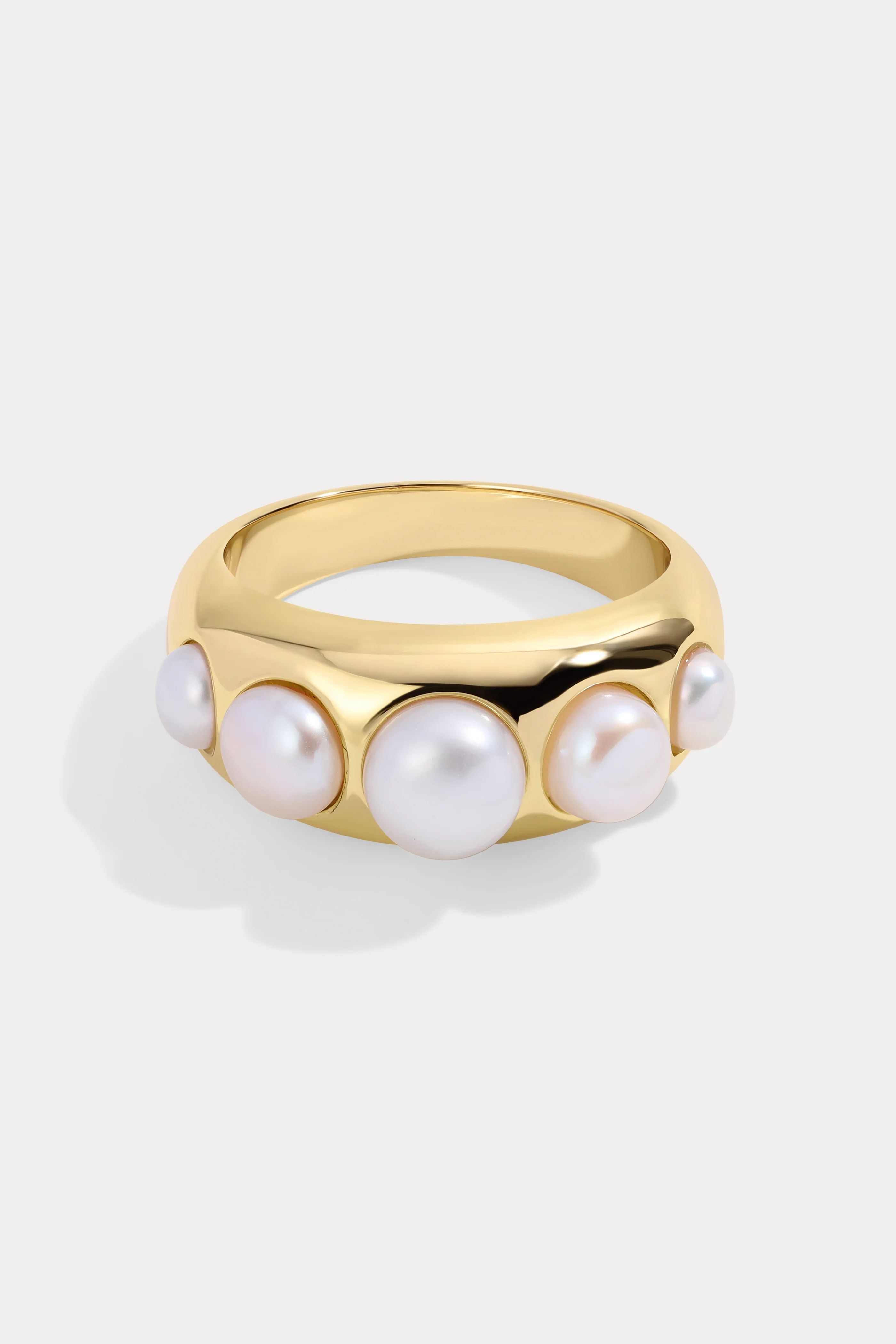 Adira Pearl Ring | Lili Claspe