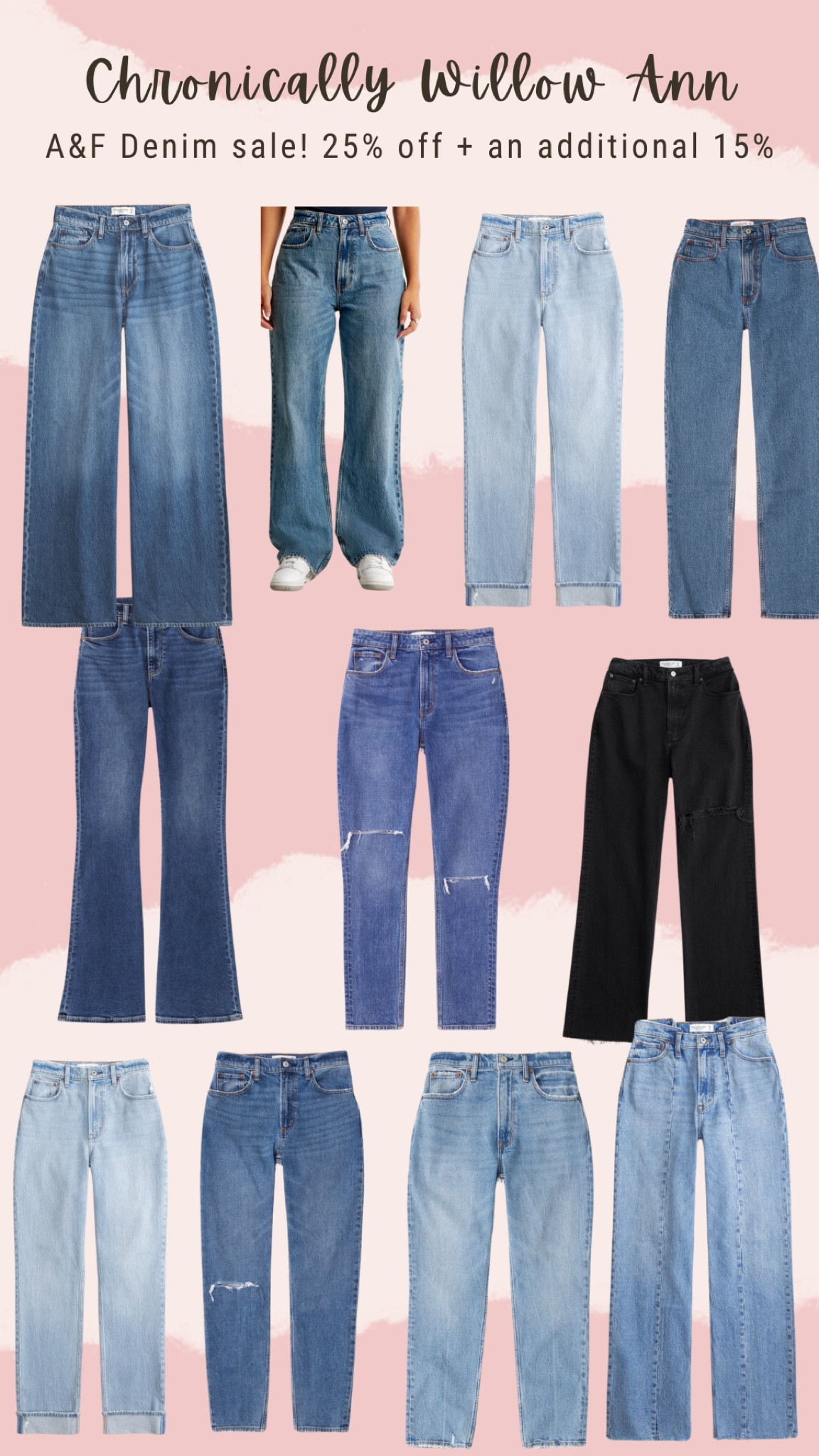 One of my fave jean brands Abercrombie and fitch are having a major sale and these are skme of my favorite looks. They are also, perfect for any kind of activity and they make each outfit look so good.
Major sale

#LTKSpringSale #LTKstyletip #LTKsalealert