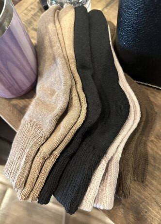 5pairs Women Winter Socks Warm Thick Knit Soft Vintage Casual Crew Socks Fuzzy Socks Knitted Sock... | SHEIN