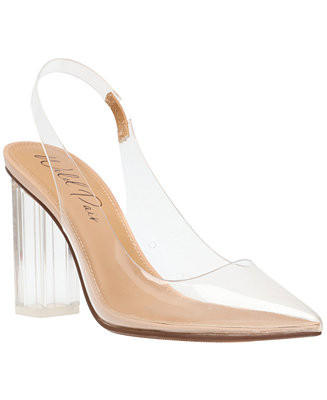 Wild Pair Dharma Slingback Clear Vinyl Pumps, Created for Macy's & Reviews - Heels & Pumps - Shoe... | Macys (US)
