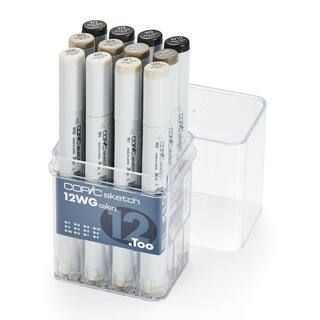 Copic® Sketch Marker Set, 12 Color Warm Gray | Michaels Stores