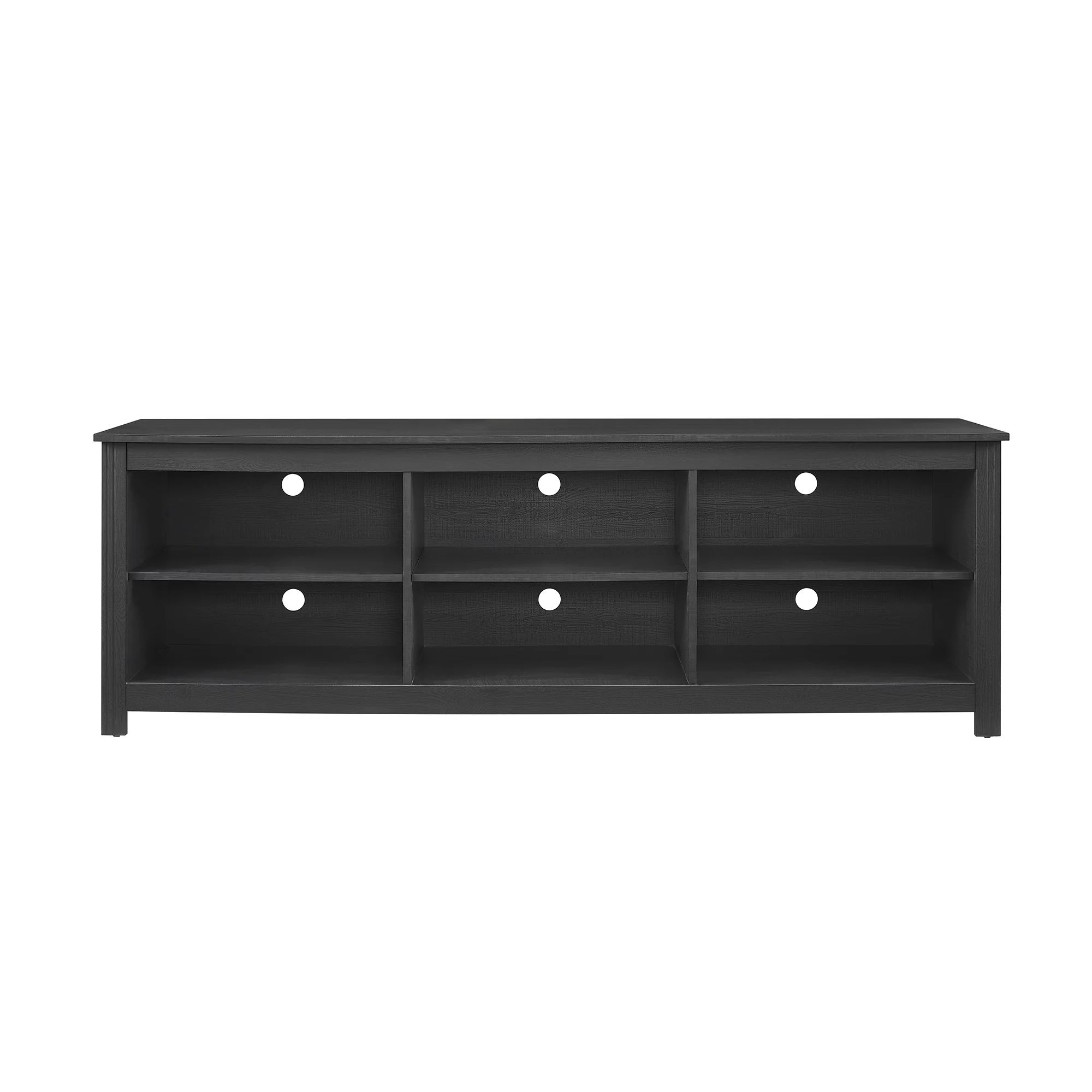 Mainstays Adjustable Shelf TV Stand for TVs up to 70", Black Finish | Walmart (US)